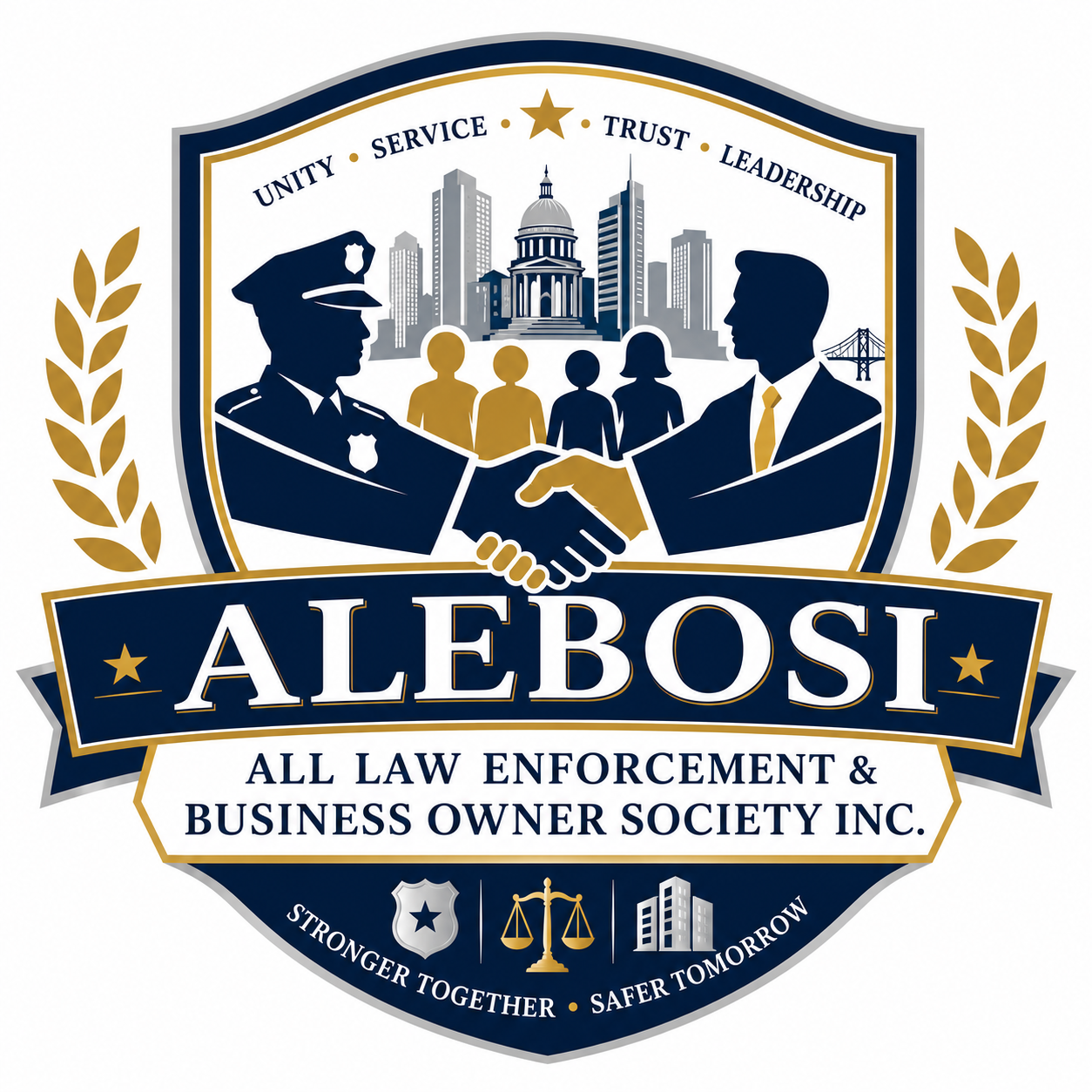 ALEBOSI, All Law Enforcement and Business Owner Society Inc. logo