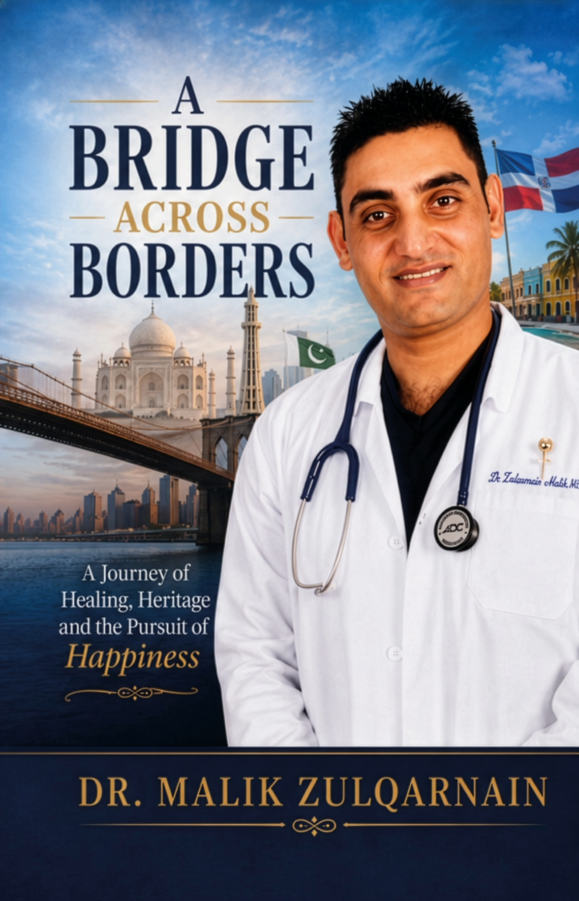 Front cover of A Bridge Across Borders by Dr. Malik Zulqarnain